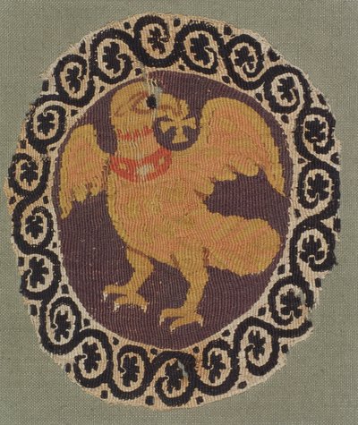 Tapestry-woven roundel from a tunic by Coptic